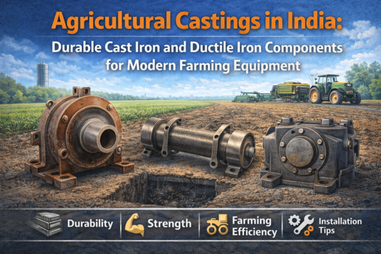 Agricultural Castings in India: Durable Cast Iron and Ductile Iron Components for Modern Farming Equipment