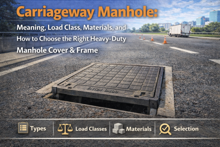 Carriageway Manhole: Meaning, Load Class, Materials, and How to Choose the Right Heavy-Duty Manhole Cover & Frame