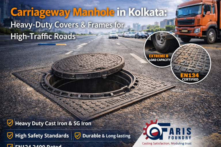 Carriageway Manhole in Kolkata: Heavy-Duty Covers & Frames for High-Traffic Roads