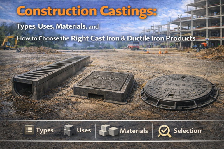 Construction Castings: Types, Uses, Materials, and How to Choose the Right Cast Iron & Ductile Iron Products