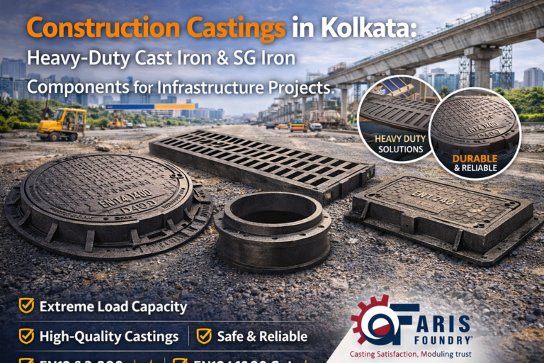 Construction Castings in Kolkata: Heavy-Duty Cast Iron & SG Iron Components for Infrastructure Projects