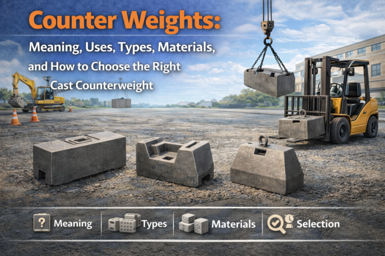 Counter Weights: Meaning, Uses, Types, Materials, and How to Choose the Right Cast Counterweight