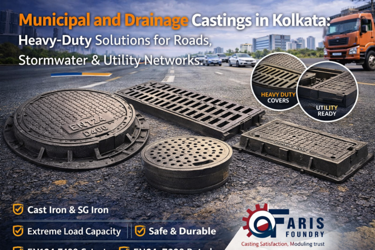 Municipal and Drainage Castings in Kolkata: Heavy-Duty Solutions for Roads, Stormwater & Utility Networks