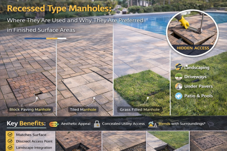 Recessed Type Manholes: Where They Are Used and Why They Are Preferred in Finished Surface Areas