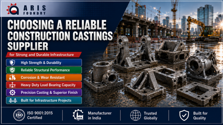 Choosing a Reliable Construction Castings Supplier for Strong and Durable Infrastructure