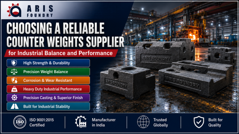 Choosing a Reliable Counter Weights Supplier for Industrial Balance and Performance