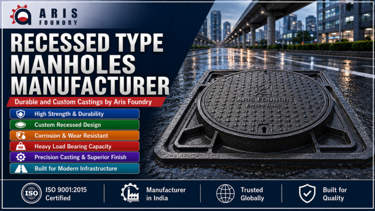 Recessed Type Manholes Manufacturer: Durable and Custom Castings by Aris Foundry